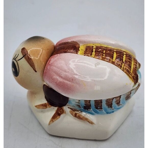 Vintage Ceramic Bee Condiment Honey Pot With Lid - Picture 10 of 14